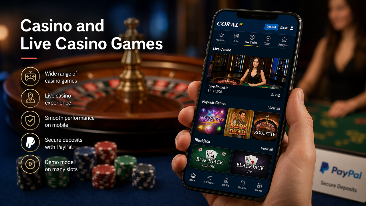 Coral Casino and Live Casino Games
